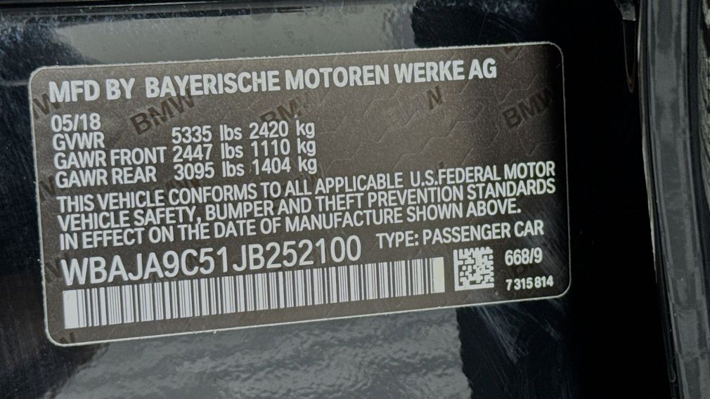 2018 BMW 5 Series 530e iPerformance #33