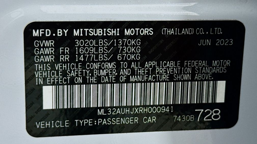 2024 Mitsubishi Mirage ES #32