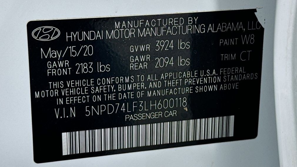 2020 Hyundai Elantra SE #32