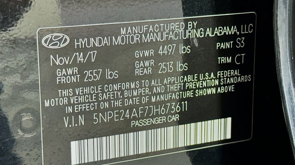 2018 Hyundai Sonata SE #32