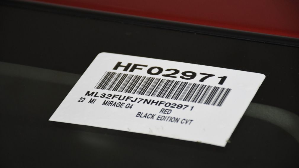 2022 Mitsubishi Mirage G4 Black Edition #28