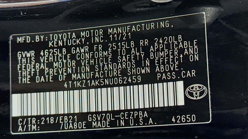 2022 Toyota Camry TRD V6 #33
