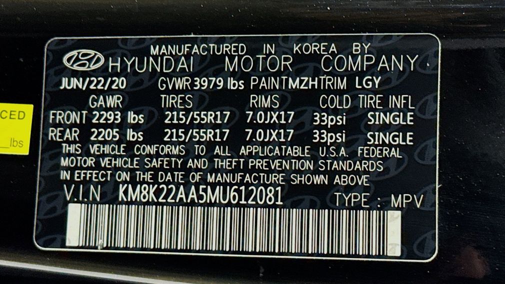 2021 Hyundai Kona SEL #33