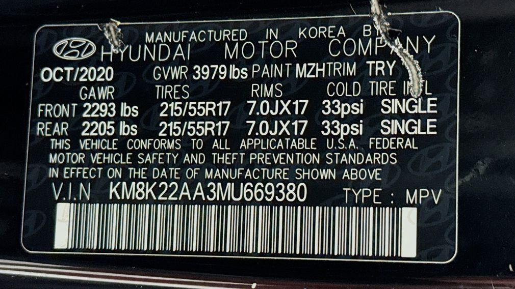 2021 Hyundai Kona SEL #33